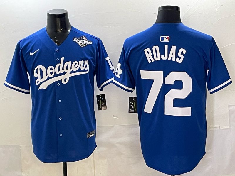 Men 2025 Los Angeles Dodgers #72 Rojas Blue Game Nike MLB Jersey style 0013->los angeles dodgers->MLB Jersey